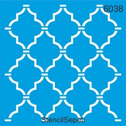 Geometrik Fas Deseni - Stencil Şablon - StencilSepeti