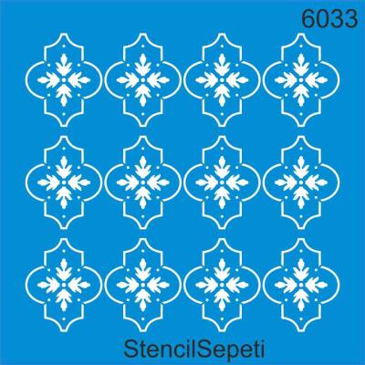 Geometrik Fas Deseni - Stencil Şablon - 1