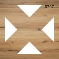 Geometrik Fayans Deseni - Stencil Boyama Şablonu - 2