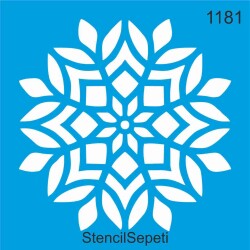 Geometrik Göbek Deseni - Stencil Şablon - StencilSepeti