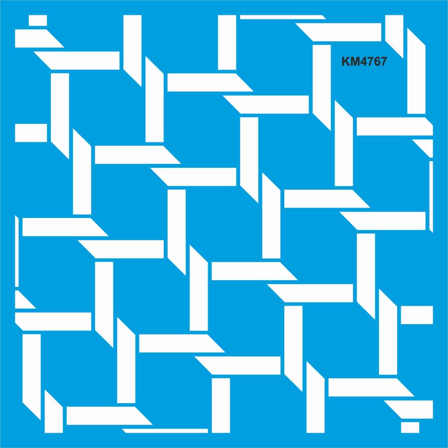 Geometrik - Stencil Boyama Şablonu - 1