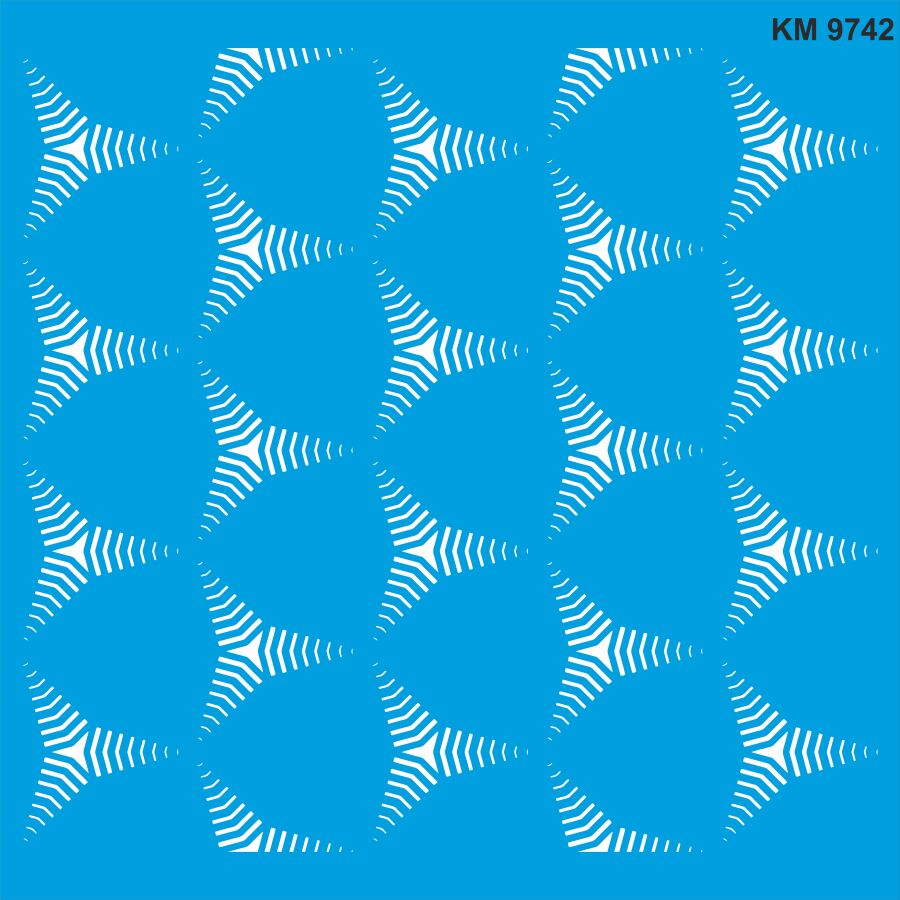 Geometrik - Stencil Boyama Şablonu - 1