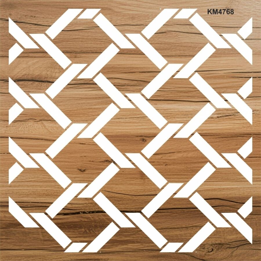 Geometrik - Stencil Boyama Şablonu - 2