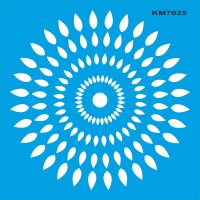 Geometrik Duvar Deseni Stencil Boyama Şablonu - 1