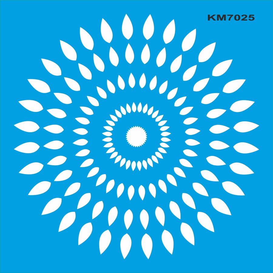 Geometrik Duvar Deseni Stencil Boyama Şablonu - 1