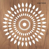 Geometrik Duvar Deseni Stencil Boyama Şablonu - 2