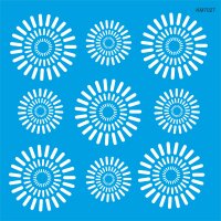 Geometrik Duvar Deseni Stencil Boyama Şablonu - 1