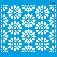 Geometrik Duvar Deseni Stencil Boyama Şablonu - 1