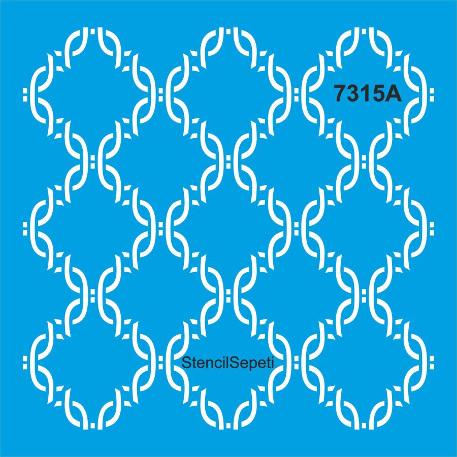 Geometrik Desen - Stencil Şablonu - 1