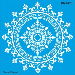 Göbek Deseni - Stencil Boyama Şablonu - StencilSepeti