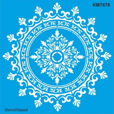 Göbek Deseni - Stencil Boyama Şablonu - 1