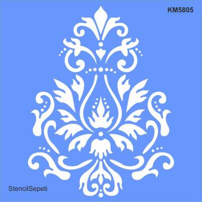 Göbek Deseni - Stencil Boyama Şablonu - 1