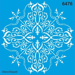 Göbek Deseni - Stencil Boyama Şablonu - StencilSepeti