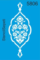 Göbek Deseni - Stencil Boyama Şablonu - StencilSepeti