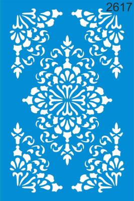 Göbek Deseni - Stencil Boyama Şablonu - 1