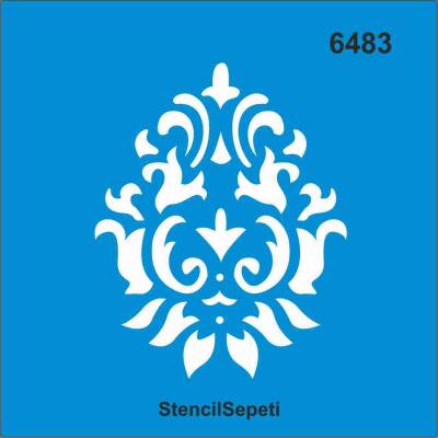 Göbek Deseni - Stencil Şablon - 1