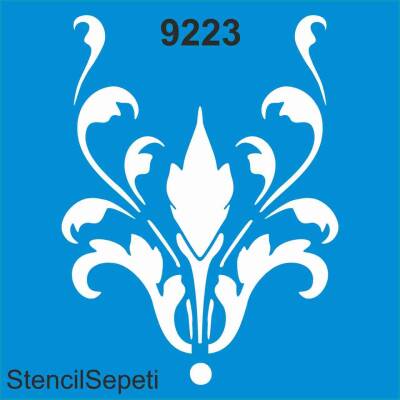 Göbek Deseni - Stencil Şablon - 1