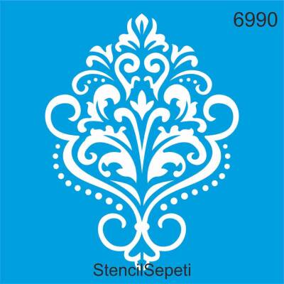 Göbek Deseni - Stencil Şablon - 1