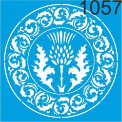 Göbek Deseni - Stencil Şablon - 1