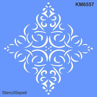 Göbek Deseni - Stencil Şablon - 1