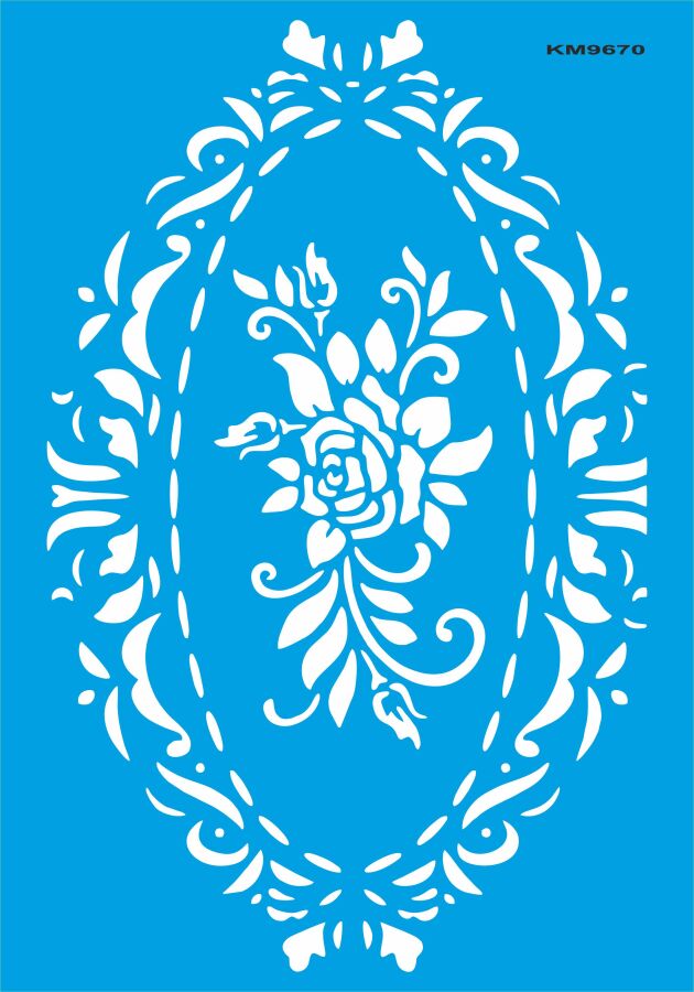Göbek - Stencil Boyama Şablonu - 1