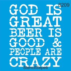 God Is Great - StencilSepeti
