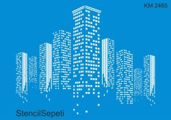 Gökdelen Deseni - Stencil Boyama Şablonu - StencilSepeti