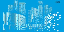 Gökdelenler Duvar Deseni - Stencil Şablon - StencilSepeti