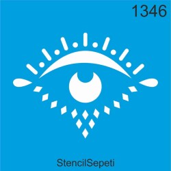 Göz Deseni - Stencil Boyama Şablonu - StencilSepeti