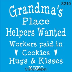 Grandma's Kitchen - StencilSepeti