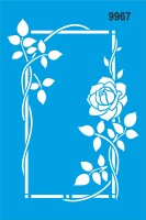 Gül Çerçeve - Stencil Sepeti - StencilSepeti