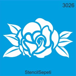 Gül Deseni - Stencil Şablon - StencilSepeti