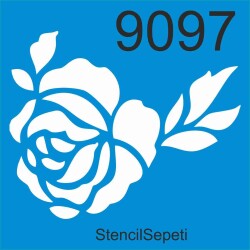 Gül Deseni - Stencil Şablon - StencilSepeti