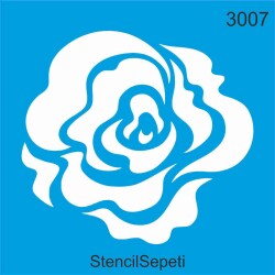 Gül Deseni - Stencil Şablon - StencilSepeti