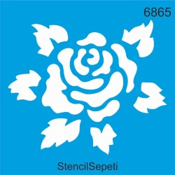 Gül Deseni - Stencil Şablon - StencilSepeti