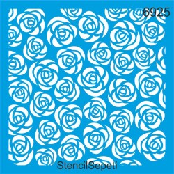 Güllü Desen - StencilSepeti