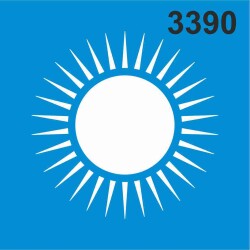 Güneş Deseni - Stencil Boyama Şablonu - StencilSepeti