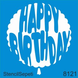 Happy Birthday - StencilSepeti