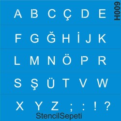 Harfler - StencilSepeti