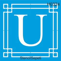 Harfler - U - StencilSepeti