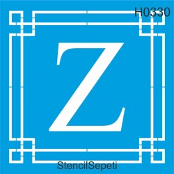 Harfler - Z - StencilSepeti