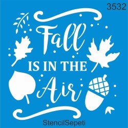 Havada Bahar Var Deseni - Stencil Boyama Şablonu - StencilSepeti