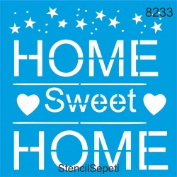 Home Sweet Home - StencilSepeti