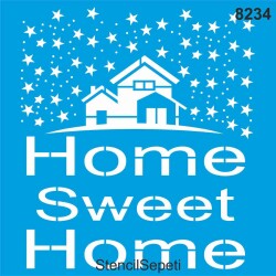 Home Sweet Home - StencilSepeti