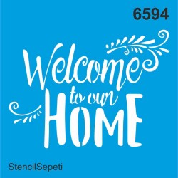 Hoşgeldiniz - Stencil Boyama Şablonu - StencilSepeti