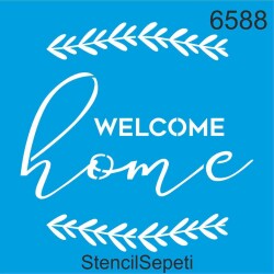 Hoşgeldiniz - Stencil Boyama Şablonu - StencilSepeti