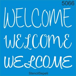 Hoşgeldiniz - Welcome - StencilSepeti