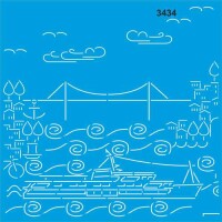 İstanbul - Stencil Boyama Şablonu - StencilSepeti