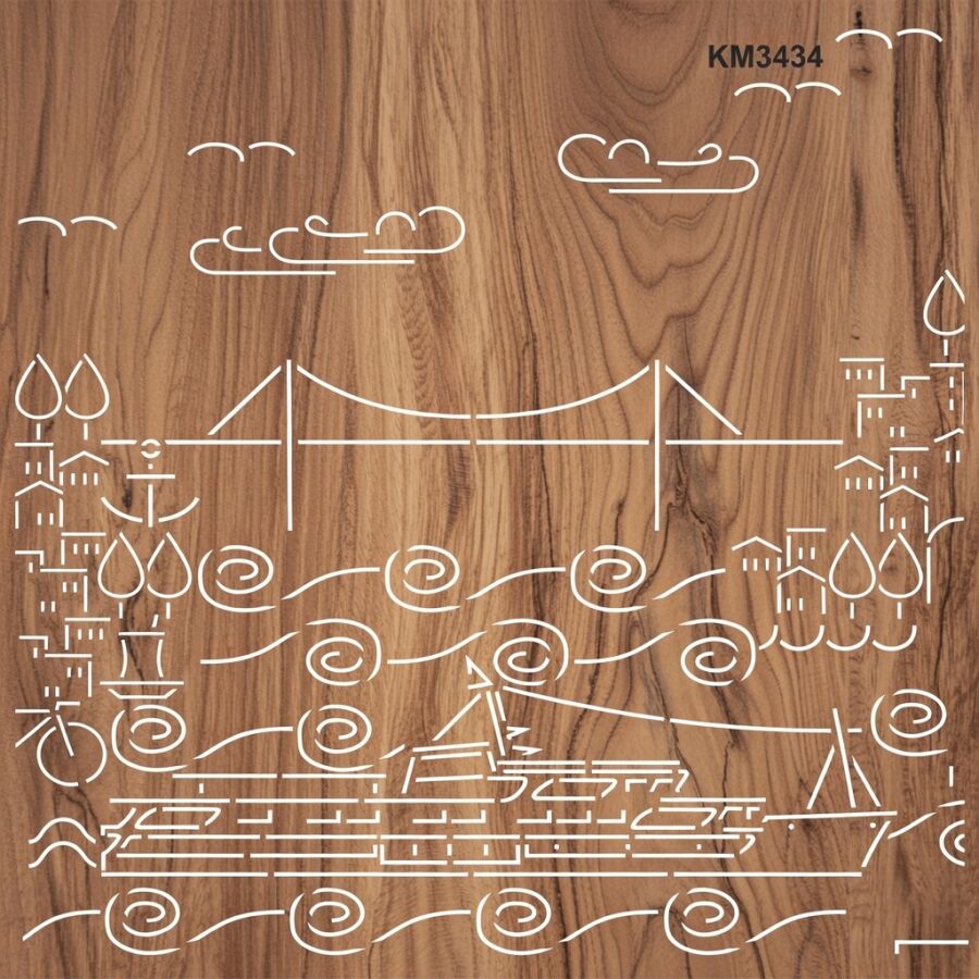 İstanbul - Stencil Boyama Şablonu - 2