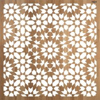 İznik Duvar Deseni Stencil Boyama Şablonu - 2